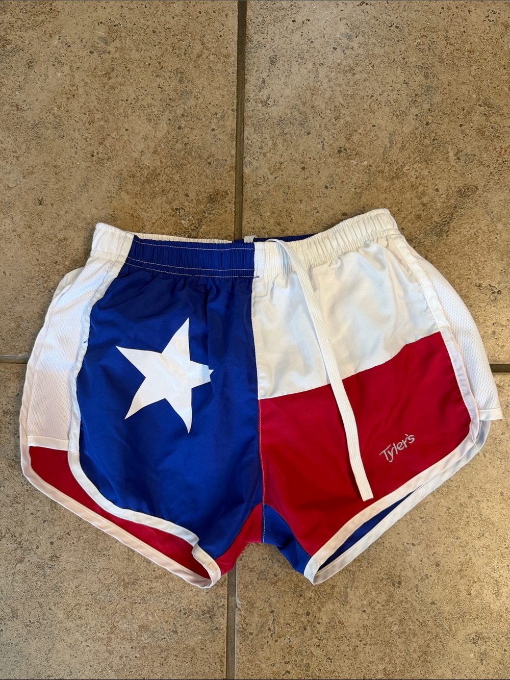 Tyler's Red White & Blue Star of Texas Athletic Shorts